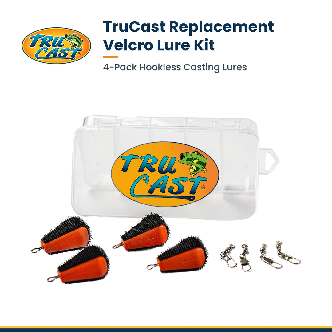 TruCast Replacement Velcro Lure Kit — 4 Pack