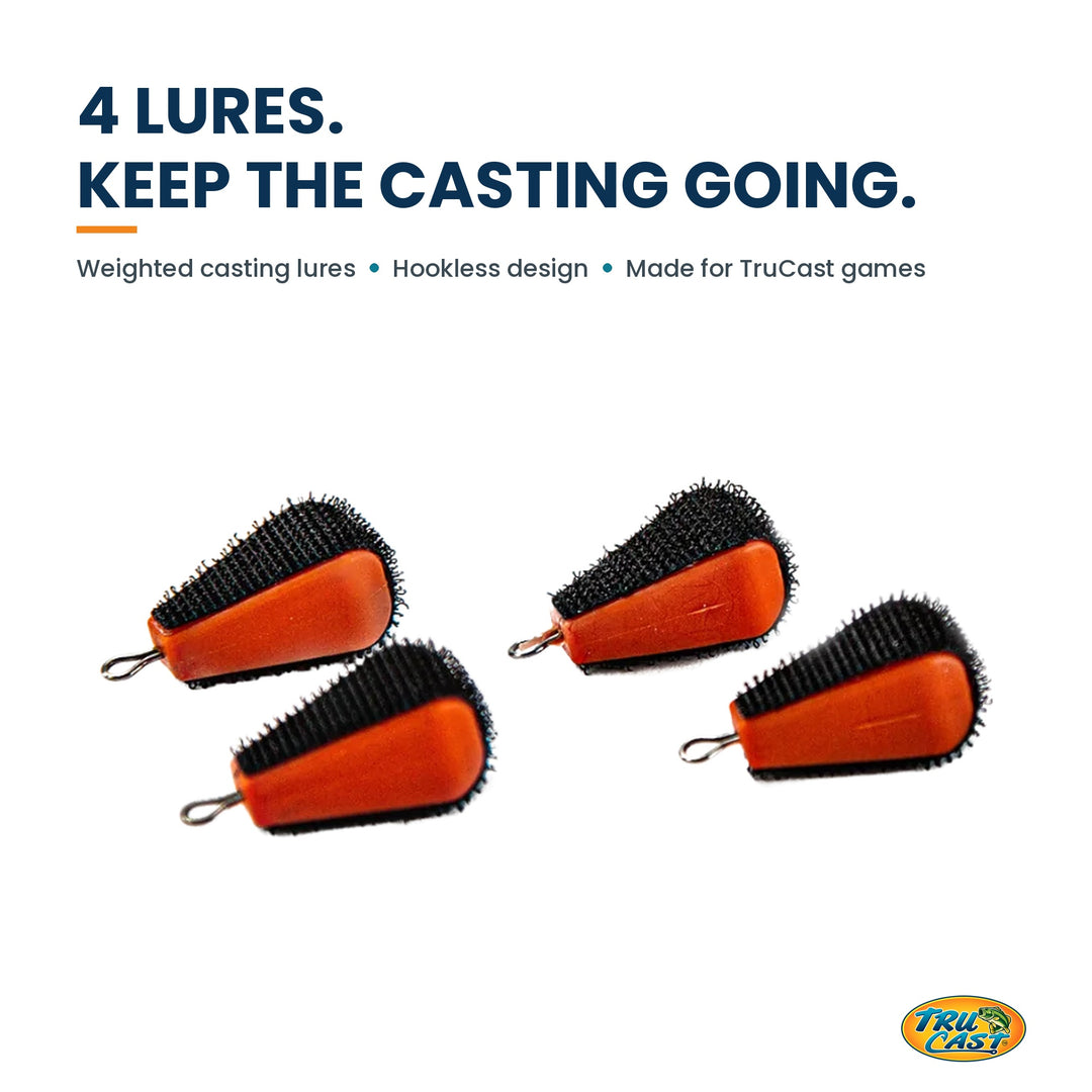 TruCast Replacement Velcro Lure Kit — 4 Pack
